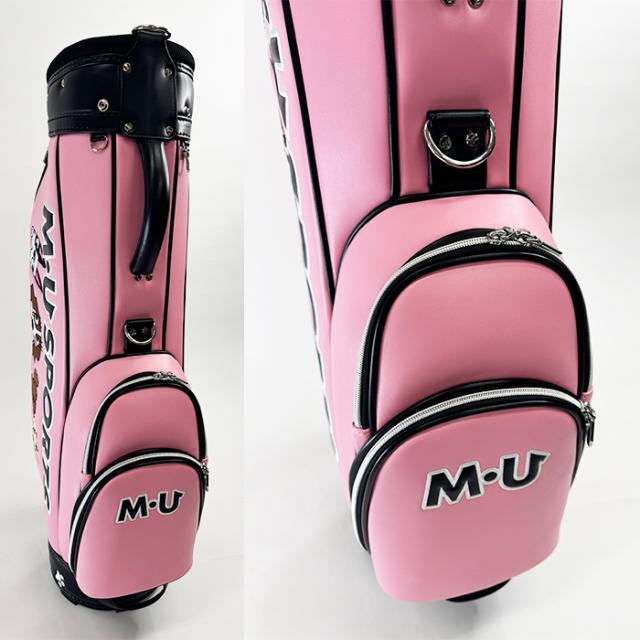ベストセラー復刻 MU SPORTS MUスポーツ 8.5型 3.8kg キャディバッグ ゴルフバッグ レディース  MU25RE プレゼント