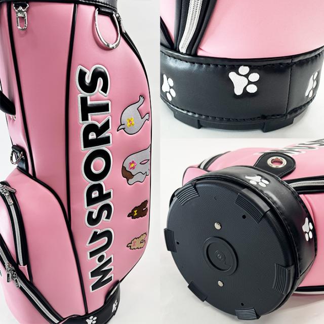 ベストセラー復刻 MU SPORTS MUスポーツ 8.5型 3.8kg キャディバッグ ゴルフバッグ レディース  MU25RE プレゼント