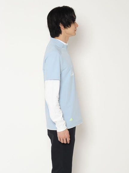 アディダス adidas モックネック　レイヤード　ＥＰＷ　グラフィック　長袖ストレッチシャツ ハイネック アディダス adidas モックネック レイヤード EPW グラフィック 長袖