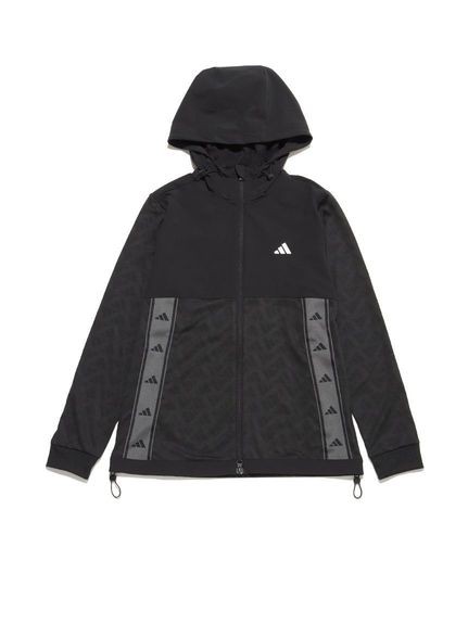 アディダス adidas ファブリックミックスストレッチ フーディー ジャケット