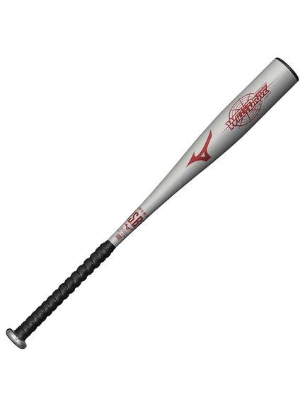 ミズノ MIZUNO 小学生軟式用金属製 ウィルドライブレッド×ヒッティングナビ(74cm/平均460g) 軟式バット