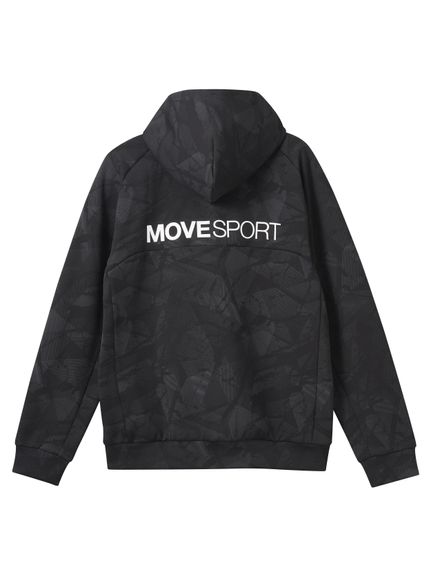 デサント DESCENTE S.F.TECH SHIELD 総柄グラフィック フルジップフーディー ジャケット