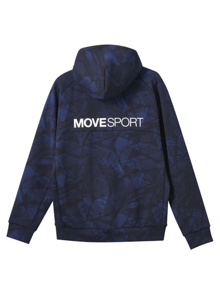 デサント DESCENTE S.F.TECH SHIELD 総柄グラフィック フルジップフーディー ジャケット