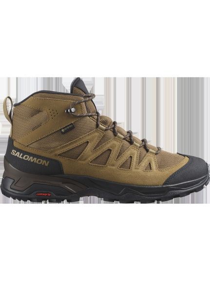 サロモン SALOMON X WARD LEATHER MID GTX (エックスワードレザーミッドGTX) トレッキングシューズ（ハイカット）