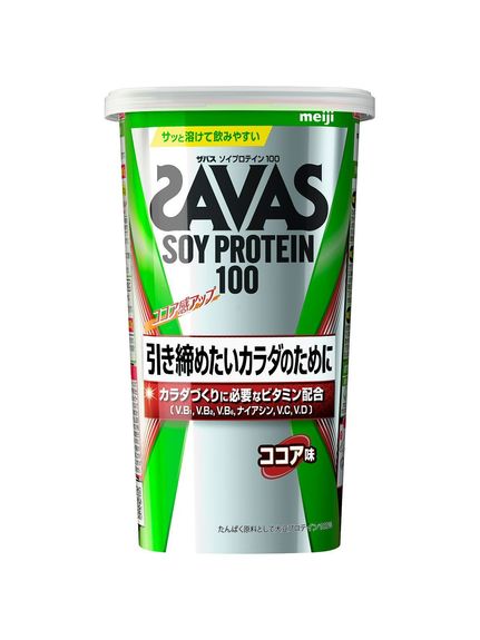 ザバス SAVAS ザバス ソイプロテイン100ココア味 224g カゼイン