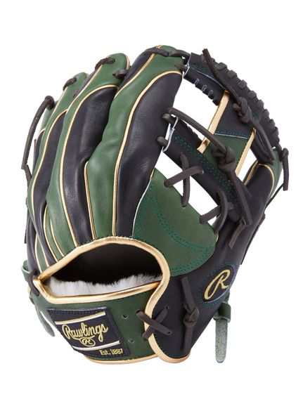 ローリングス Rawlings 軟式 HOH PRO EXCEL WIZARD #02 COLORS(エイチオーエイチプロエクセルウィザードカラーズ)N52MG-MLグリーン/ブラ