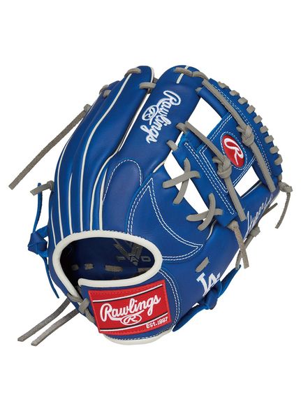 ローリングス Rawlings ジュニア軟式 HYPER TECH MLB TEAM(ハイパーテックエムエルビーチーム)N6L - ロサンゼルス・ドジャース 軟式グラブ