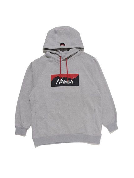 ナンガ NANGA ECO HYBRID BOX LOGO SWEAT HOODIE スウェット・パーカー