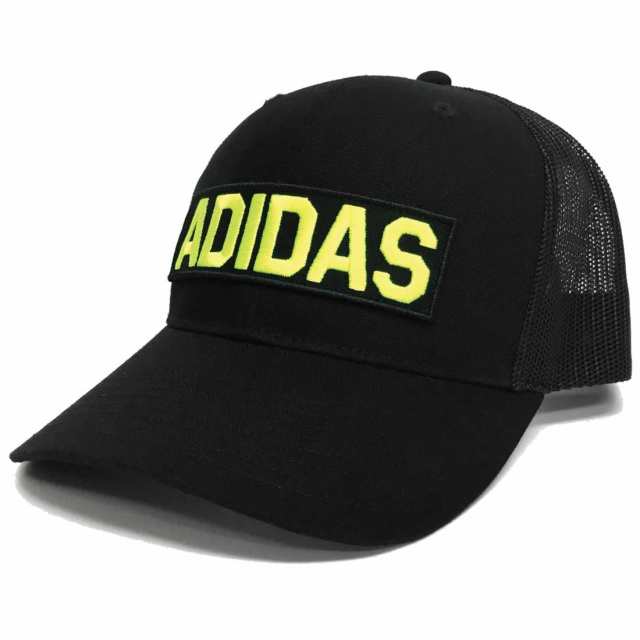 adidas メッシュキャップ 親子で被れる BIGロゴ ワッペン 吸汗速乾