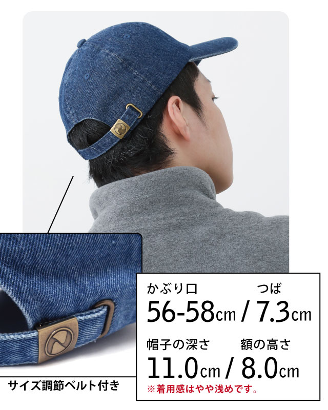 キャップ NEWHATTAN 帽子 メンズ cotton denim caps コットン