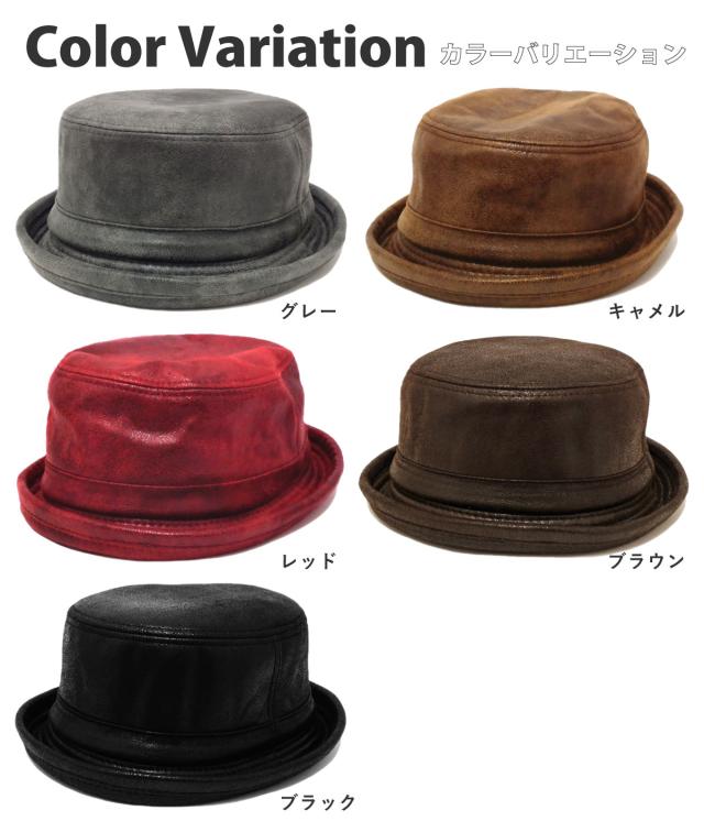 バケットハット/-/フェイクレザー/キャメル/メンズ/Lack of