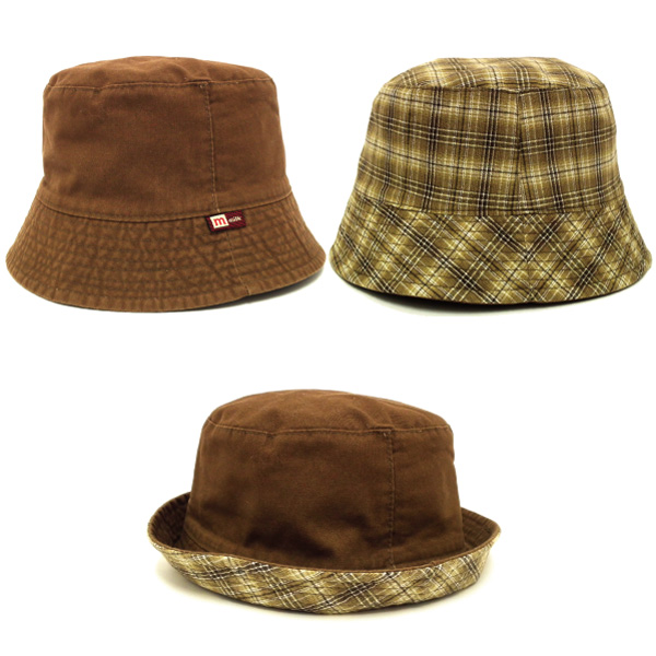子供用チェック柄 バケットハット　保育園での使用に！ chil2 在庫処分 子供用 バケットハット 帽子 キッズ ベビー用 総