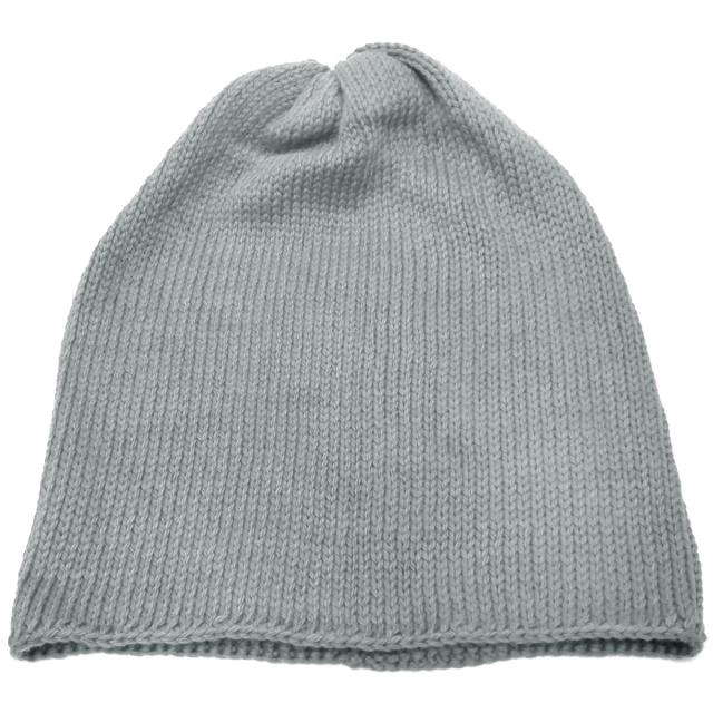 Sans Limite 綿天竺手編み ニットキャップ 帽子 1点物 knit-1646-1.jpg