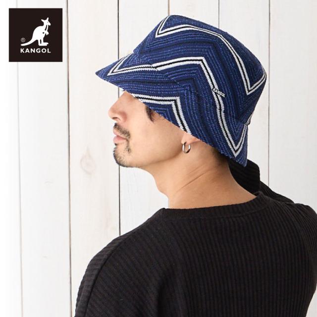 KANGOL 帽子 レトロ バケットハット 父の日 帽子 ストライプ柄