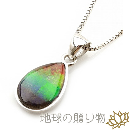 強力に幸運を引き寄せる！希少◆アンモライト・ドロップ型ペンダントトップの通販は 31,680円