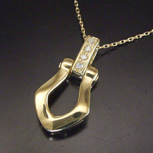 ネックレス レディース 18k 18金 k18 ダイヤモンド 幸運 ホースシュー 天然ダイヤモンド 馬蹄 品番MA-0284 2営業日前後の発送予定_2