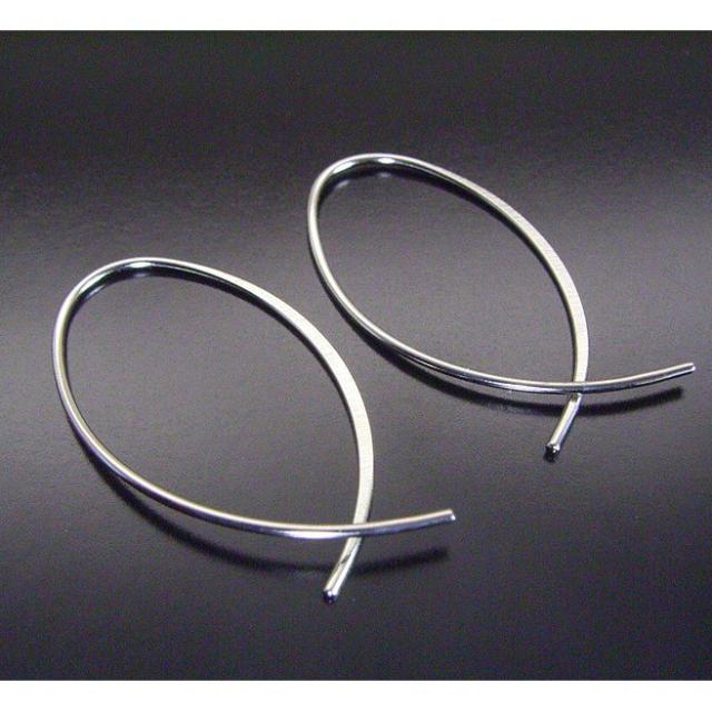 ピアス レディース プラチナ フープピアス プラチナ900 アクセサリー 地金 品番ma-0369　6月3日前後の発送予定_9