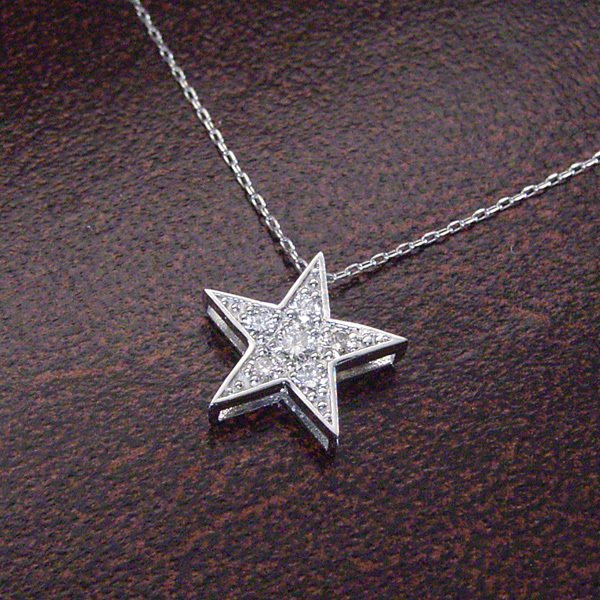 天然 ダイヤモンド ネックレス プラチナ ネックレス pt950 レディース 星 スター star 品番tc-098 2営業日前後の発送予定_6