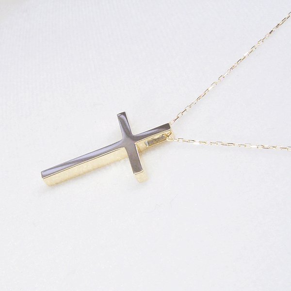 ネックレス レディース 18k 18金 k18 クロス 十字架 地金 品番MA-0268-s 2営業日前後の発送予定_1