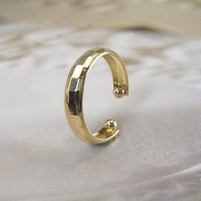 イヤーカフ K18 イヤカフ レディース 18金 18k アクセサリー プレゼント 地金 片耳専用 品番ma-0409  2営業日前後の発送予定_10