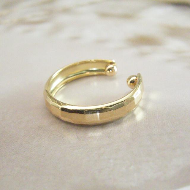 イヤーカフ K18 イヤカフ レディース 18金 18k アクセサリー プレゼント 地金 片耳専用 品番ma-0409  2営業日前後の発送予定_6