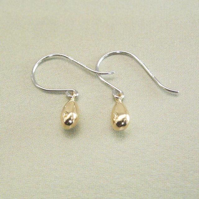 K18 pt850 プラチナ ロングピアス コンビピアス