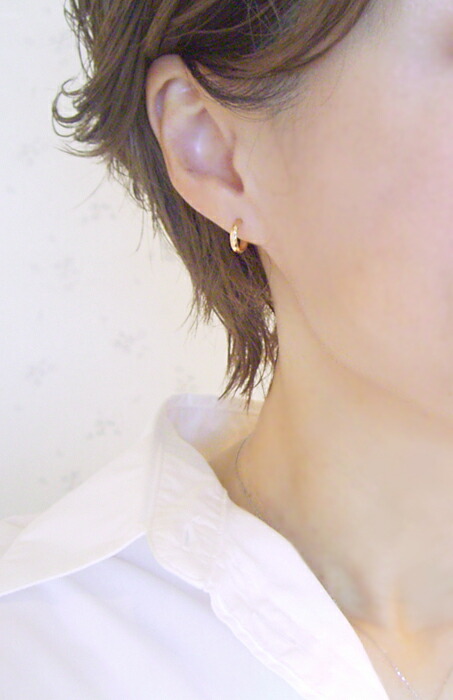 ピアス k18 K18 18金 ジュエリー フープピアス カッティング レディース アクセサリー 地金 品番ma-0452 6月3日前後の発送予定_9