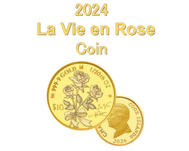 (T020602)K24 チャーム YG 薔薇モチーフ 24金 中空 トップ 2024年限定 純金 コインネックレス 金貨 24金 K24 1/20oz オンス