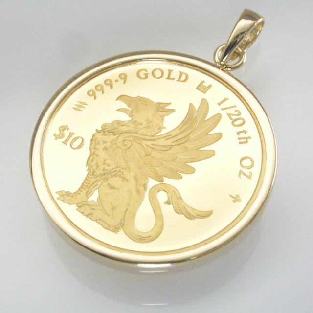 2025年限定品 純金 コイン 24金 K24 1/20oz 1/20オンス グリフィン ペンダントトップのみ 世界1000枚限定 品番mr-0182 2営業日前後の発送_2