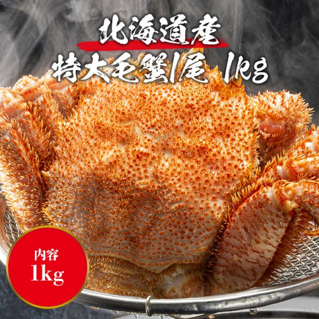 北海道産 幻の巨大毛ガニ1尾約1kg 送料無料 毛蟹 贈り物 姿 ギフト プレゼント 丸ごと かに カニ 蟹 けがに ギフト プレゼント 食品 グルメ 海鮮 ギフト プレゼント 母の日_2