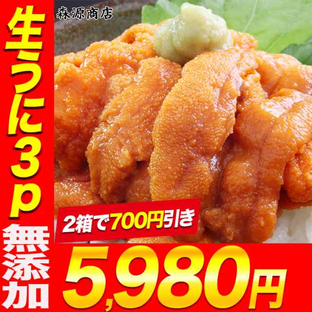 送料無料 うに 冷凍生うに 無添加 100g×3パック 最高級Ａグレード うに丼約6杯分のお試しサイズ ウニ ウニ丼 刺身 うにパスタ うにスパゲッティ  うに軍艦 いちご煮 海鮮丼 手巻き寿司 寿司ねた 築地市場 豊洲市場 おせち 単品おせち ギフト