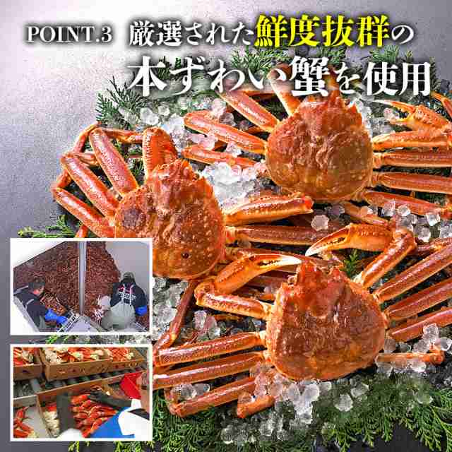 超目玉 メガ盛り5kg 超特大 ボイルずわい蟹 6〜3Lサイズ 送料無料 冷凍便 本ずわいがにの足 蟹 かに カニ ずわいがに ズワイガニ のし対