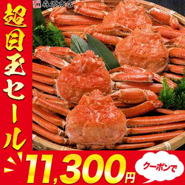 1000円クーポン 激安! かに 姿ずわいがに 3kg (5〜6尾) 送料無料 冷凍