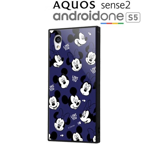 ☆ ディズニー AQUOS sense2 / Android One S5 専用 耐衝撃ガラス