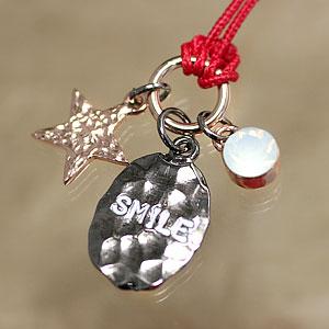 ストラップ smile オリジナルストラップ フォーチューンストラップSMILE BG-24BK J105