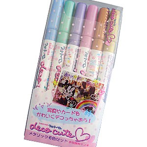 Sakura Deco Cute Metallic Photo Marker - 6 Color Set ZHK-S6M