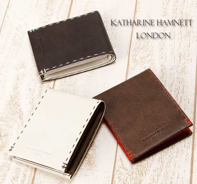 KATHARINE HAMNETT [キャサリン ハムネット/カラーテーラード]  二つ折り財布 490-51905 【ブランド】【革】【メンズ】【レディース】【の通販は