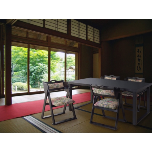 東谷 / 法事テーブル (ブラック) (W150×D90×H60(折りたたみ時:W150×D90×H9.5)) (送料無料[北海道・沖縄送料別])_9