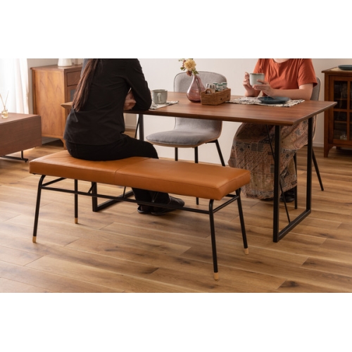 東谷 / ベンチ (キャメル) (W118×D37×H47) (送料無料[北海道・沖縄送料別])_6