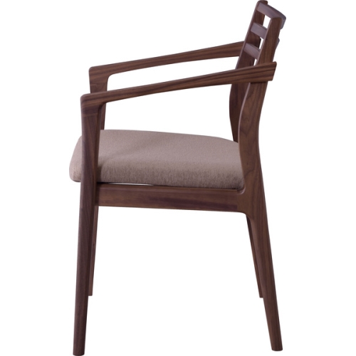 東谷 チェア ブラウン W50×D51×H76.5×SH43 JPC-123WAL ダイニング リビング チェア ひじ置きあり メーカー直送 送料無料 東谷 ダイニングチェア アームチェア W50×D51×H76.5×SH43 ブラウン JPC