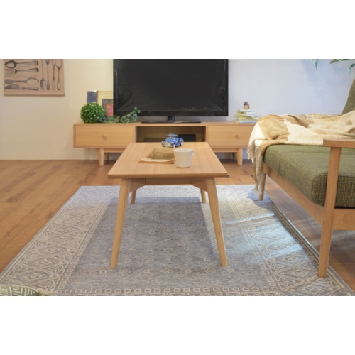 東谷 カラメリ センターテーブル ブラウン W100×D50×H40 KRM-100BR ローテーブル パソコン シンプル メーカー直送 送料無料