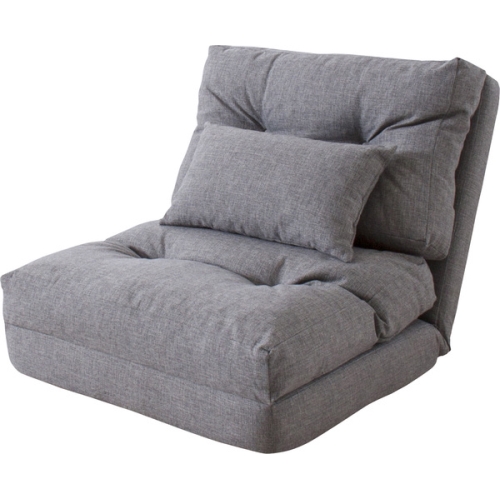 東谷 / エリスシングル3WAYソファベッド (グレー) (W60×D66-197×H55 