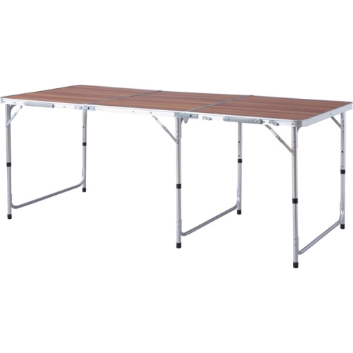 東谷 / フォールディングテーブル ワイド D80 (ブラウン) (W180×D80×H54/62/70) (送料無料[北海道・沖縄送料別])