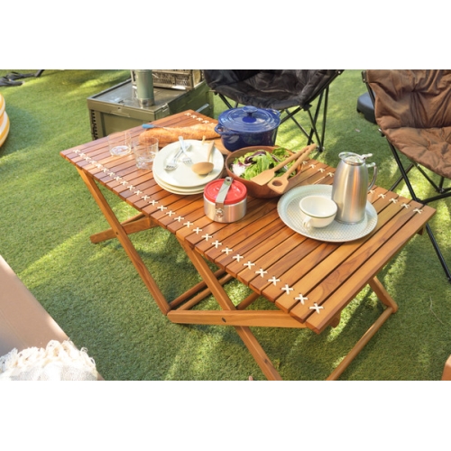 東谷 / フォールディングテーブルL (ブラウン) (W110×D60×H40) (送料