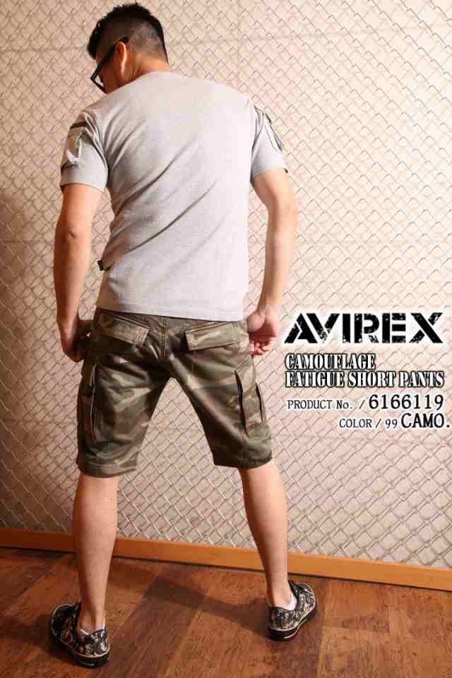 在庫限りセール SALE 30%off アビレックス AVIREX FATIGUE SHORT PANTS カモフラ  ファティーグショートパンツ(6166119)ハーフパンツ アヴ｜au PAY マーケット