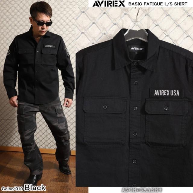 AVIREX アビレックス ベーシックファティーグ 長袖シャツ(783-3920001)ミリタリー 6175140 783-4920001_2