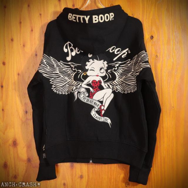 The BRAVE-MAN ベティブープ 裏毛 ZIP パーカー (BBB-2457)【送料無料