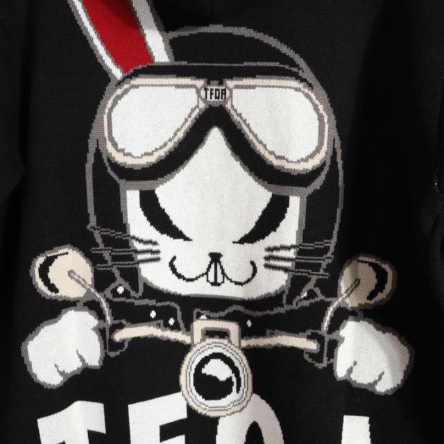 クローズ WORST T.F.O.A RABBIT ジャガードニットF/Zパーカー (CRKN-2501) 【送料無料】CROWS ワースト_9