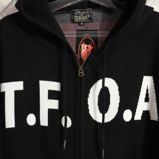 クローズ WORST T.F.O.A RABBIT ジャガードニットF/Zパーカー (CRKN-2501) 【送料無料】CROWS ワースト_4