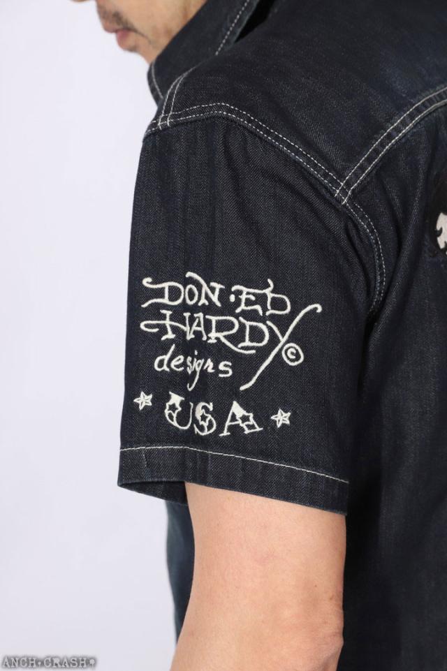 BETTY BOOP×Ed Hardy 半袖シャツ (BED-2505) 【送料無料】ベティブープ エドハーディー 刺繍_9